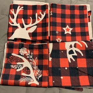 Brand new set of 4 beautiful Christmas Pillow covers. Never used
